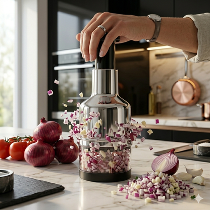 Premium Push Chopper – Manual Vegetable & Fruit Cutter