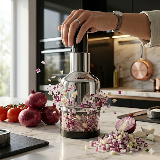 Premium Push Chopper – Manual Vegetable & Fruit Cutter