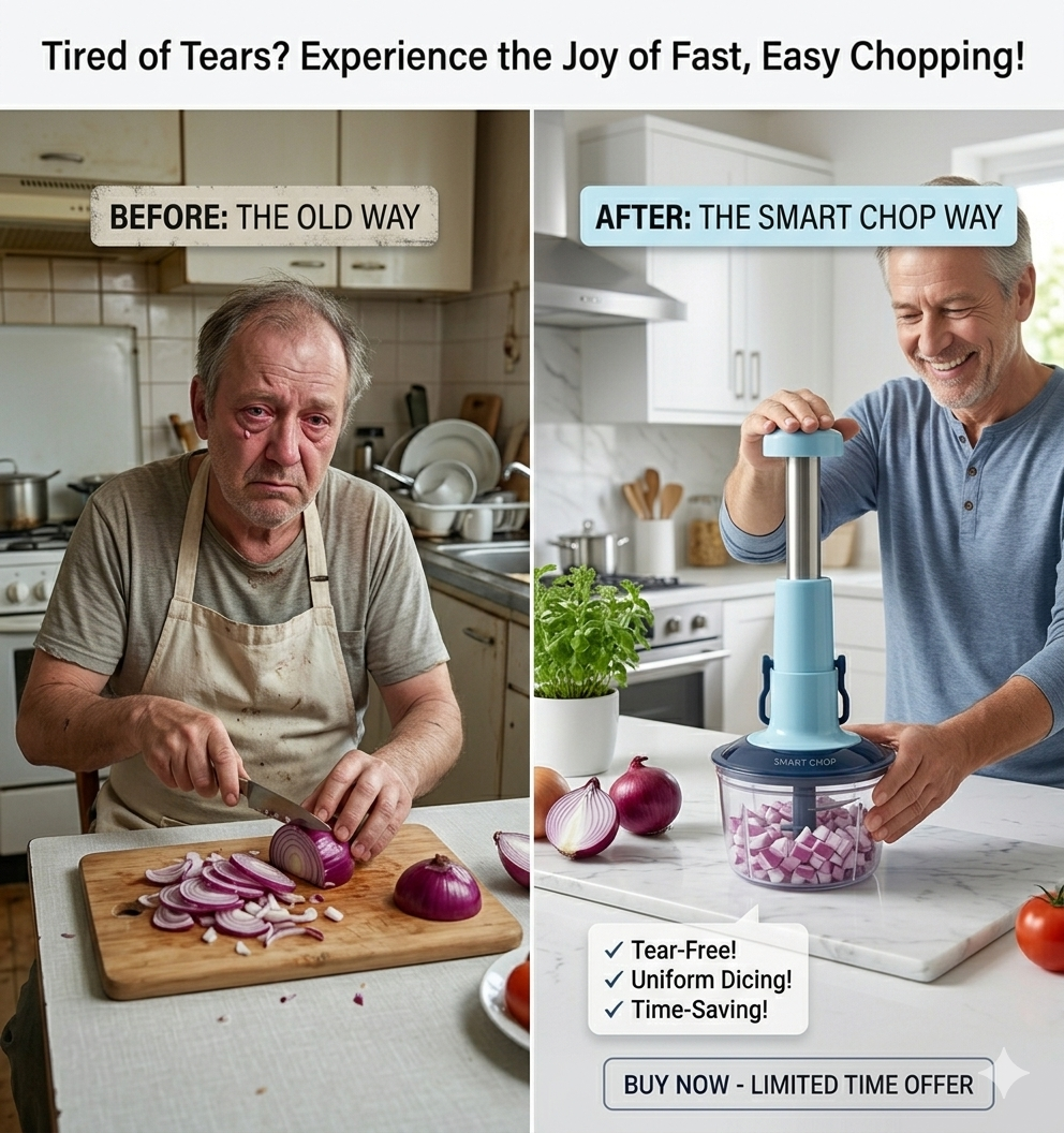 TurboPush Manual Vegetable Chopper – Quick & Easy Kitchen Cutter