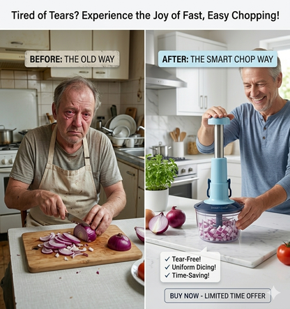 TurboPush Manual Vegetable Chopper – Quick & Easy Kitchen Cutter